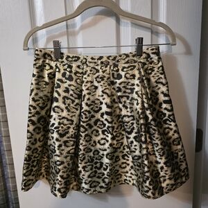 Forever 21 Animal Print Skater Skirt